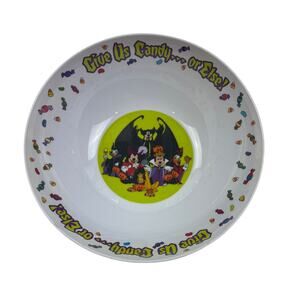 Disney Circa 2003-2004 Melamine Mickey Character Whimsical Candy Bowl Dish